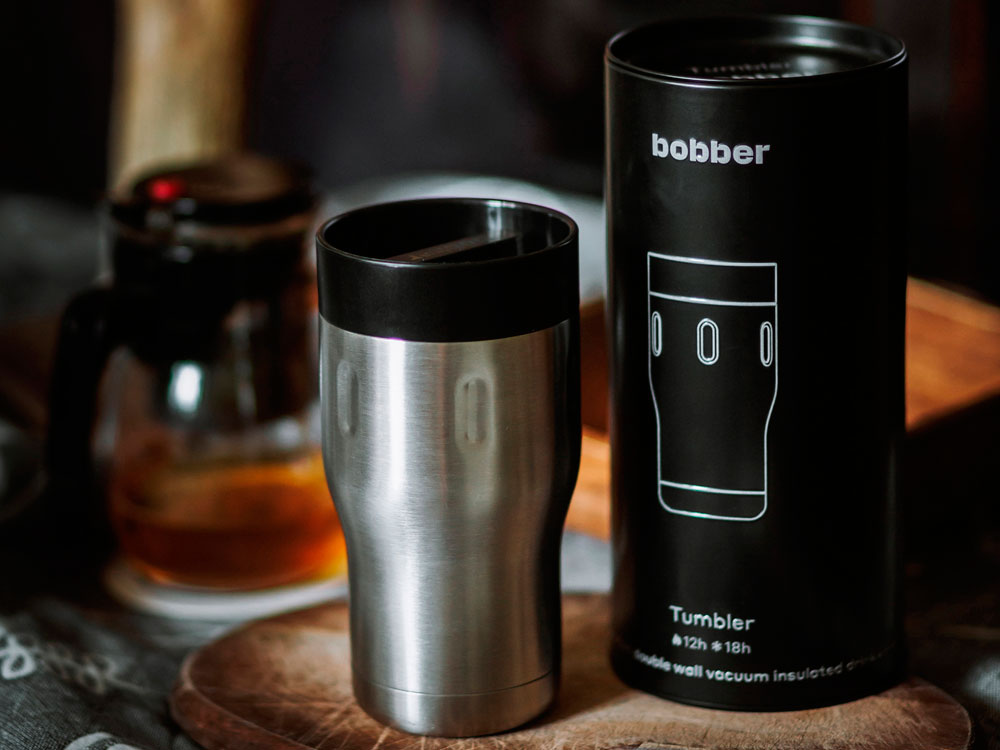 Термос питьевой, вакуумный, бытовой, тм bobber. Объем 0,35 литра. Артикул Tumbler-350 Matte