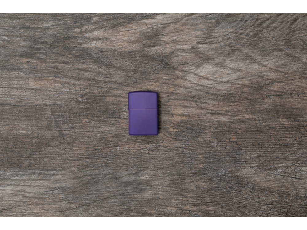 Зажигалка ZIPPO Classic с покрытием Purple Matte, латунь/сталь, фиолетовая, матовая, 38x13x57 мм