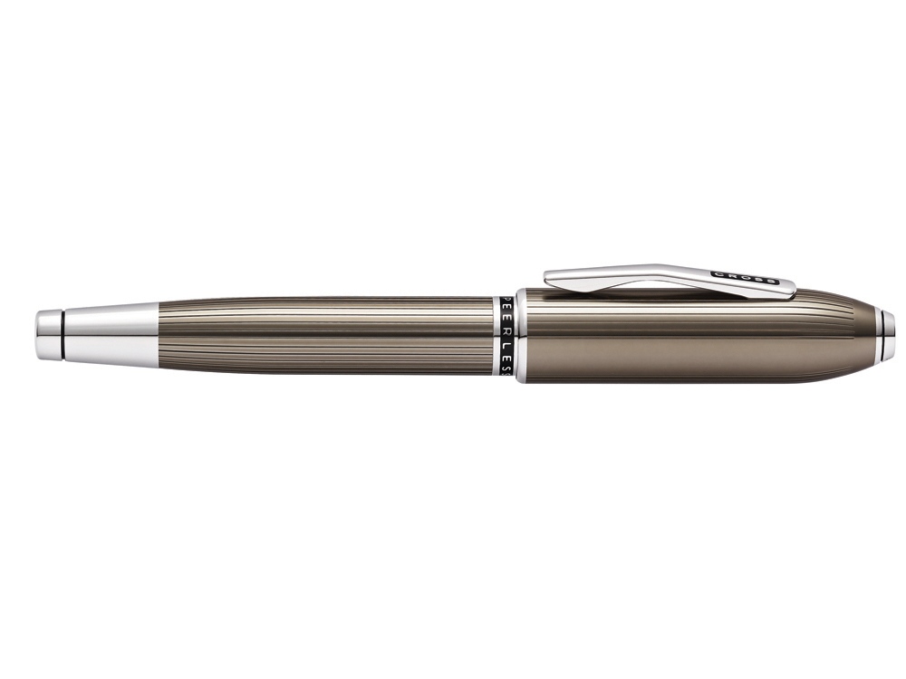 Перьевая ручка Cross Peerless Translucent Titanium Grey Engraved Lacquer, серый