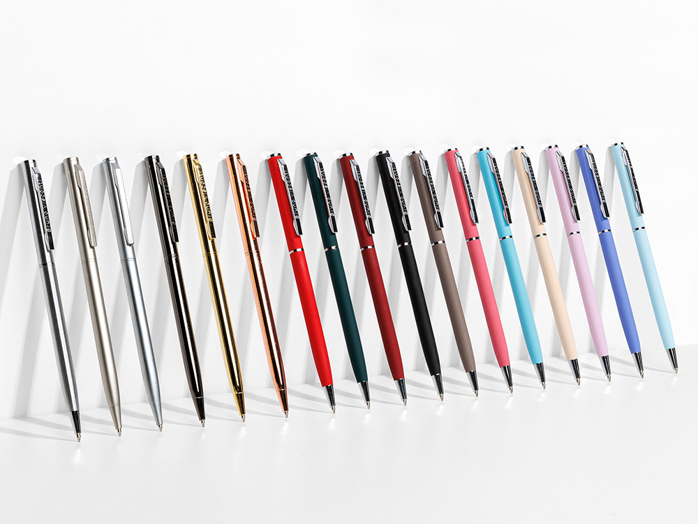 Ручка шариковая автоматическая BrunoVisconti® PALERMO цвет корпуса красный коралловый, soft-touch, 0.7 мм