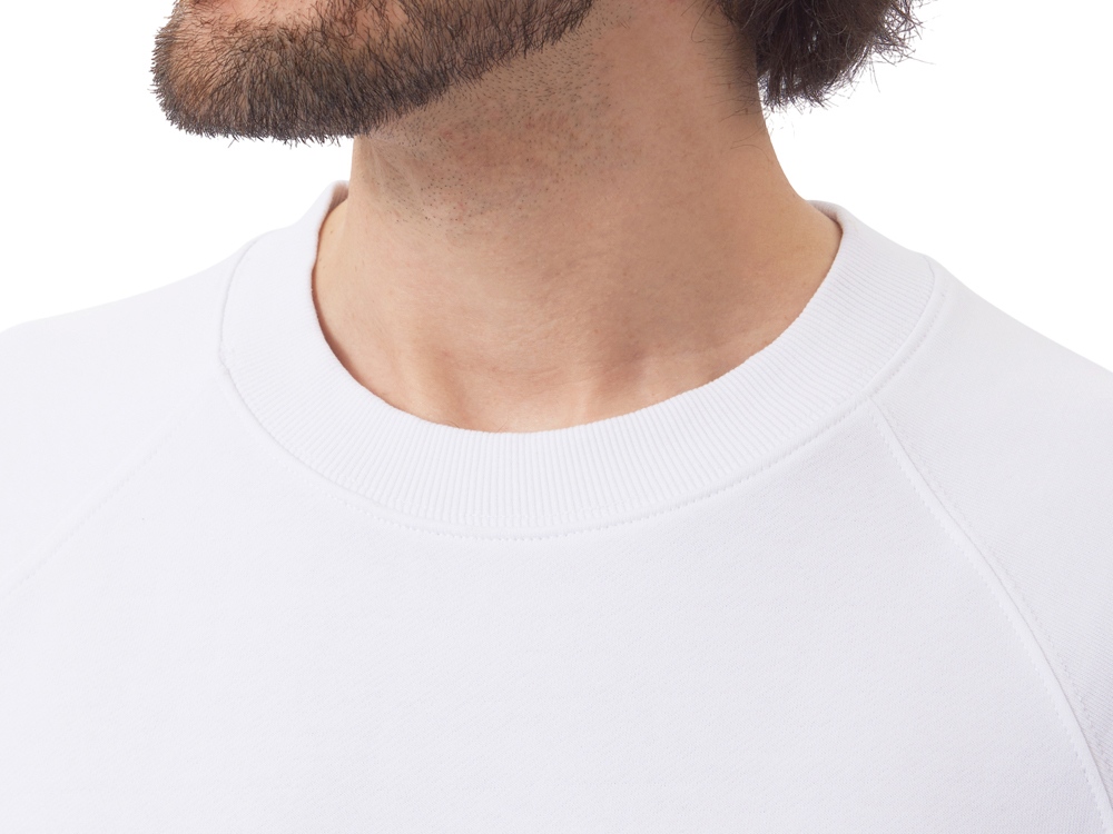 Свитшот оверсайз с рукавом реглан Belgrade, унисекс, белый