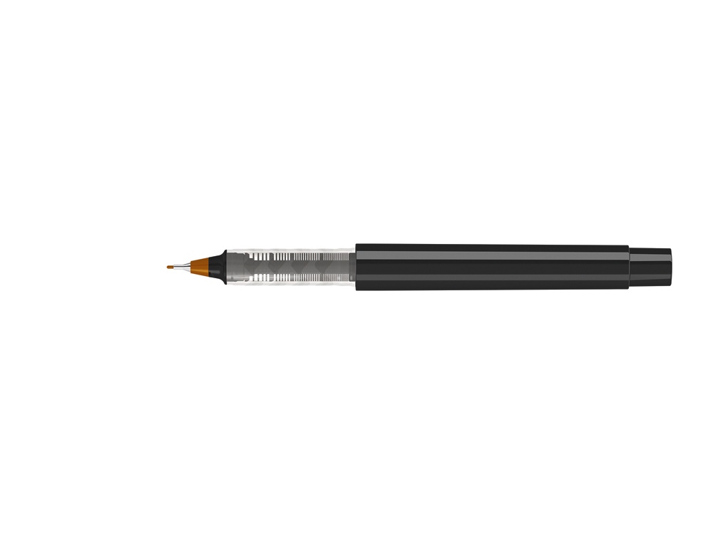 Капиллярная ручка в корпусе из переработанного материала rPET RECYCLED PET PEN PRO FL, черный с коричневым