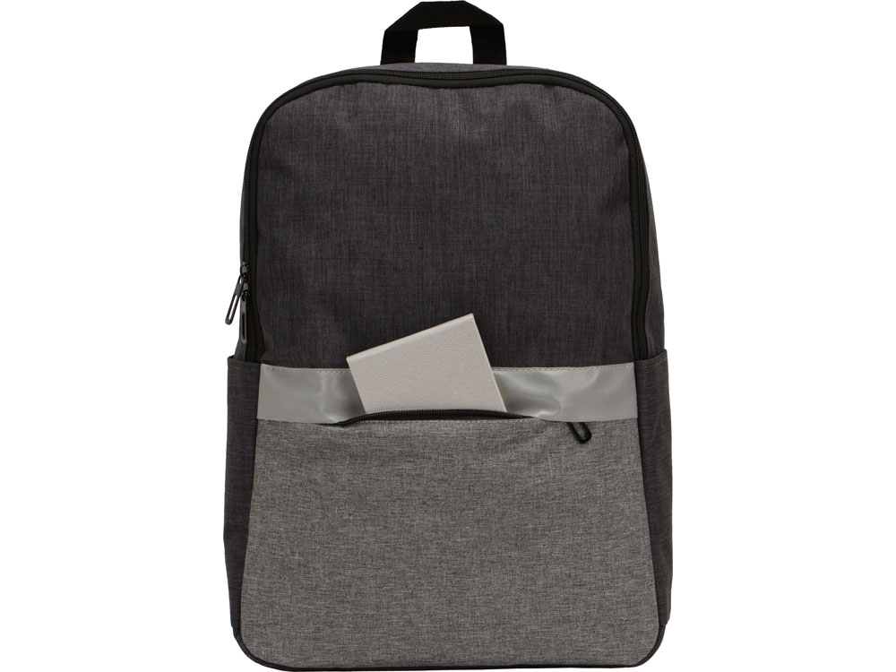 Рюкзак Merit со светоотражающей полосой и отделением для ноутбука 15.6'', серый (Р)