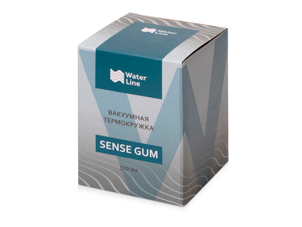 Термокружка Sense Gum, soft-touch, непротекаемая крышка, 370мл, белый