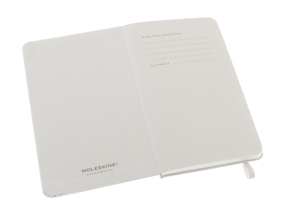 Записная книжка Moleskine Classic (в линейку) в твердой обложке, Pocket (9x14см), белый