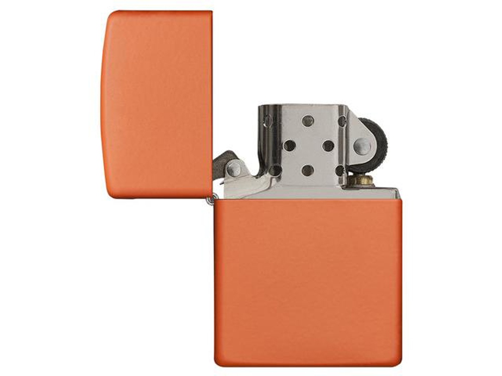 Зажигалка ZIPPO Classic с покрытием Orange Matte, латунь/сталь, оранжевая, матовая, 38x13x57 мм