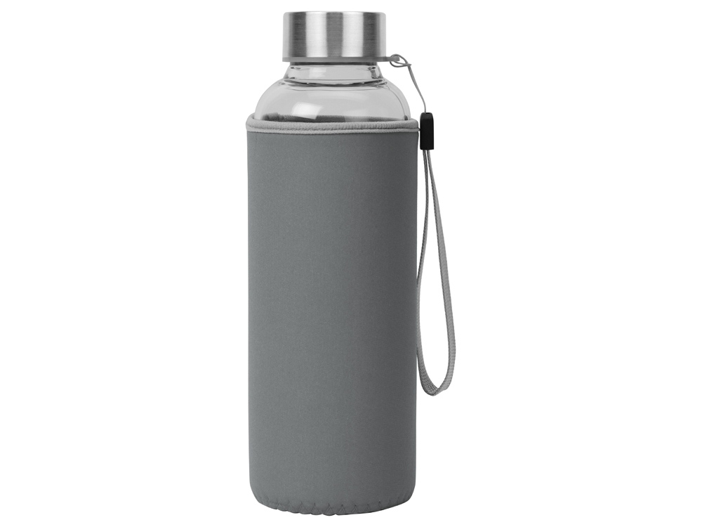 Бутылка для воды Pure c чехлом, 420 мл, серый