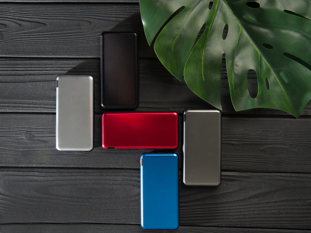 Внешний аккумулятор Forge v.2, металл, 10000mah, черный