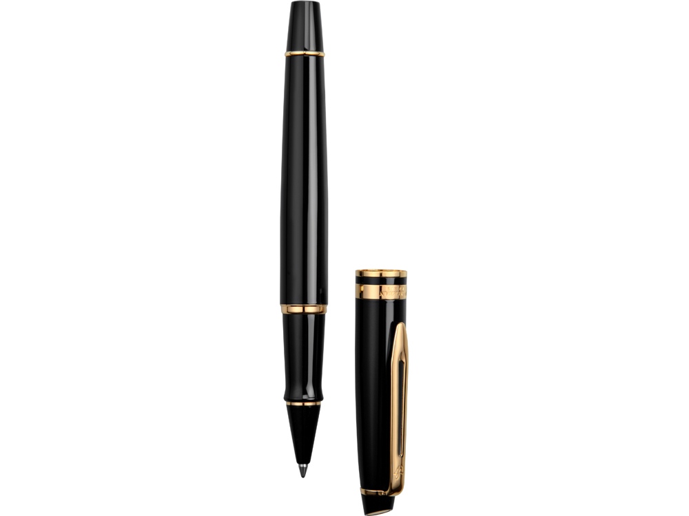 Ручка роллер  Waterman Expert 3 Black Laque GT F, черный/золотистый