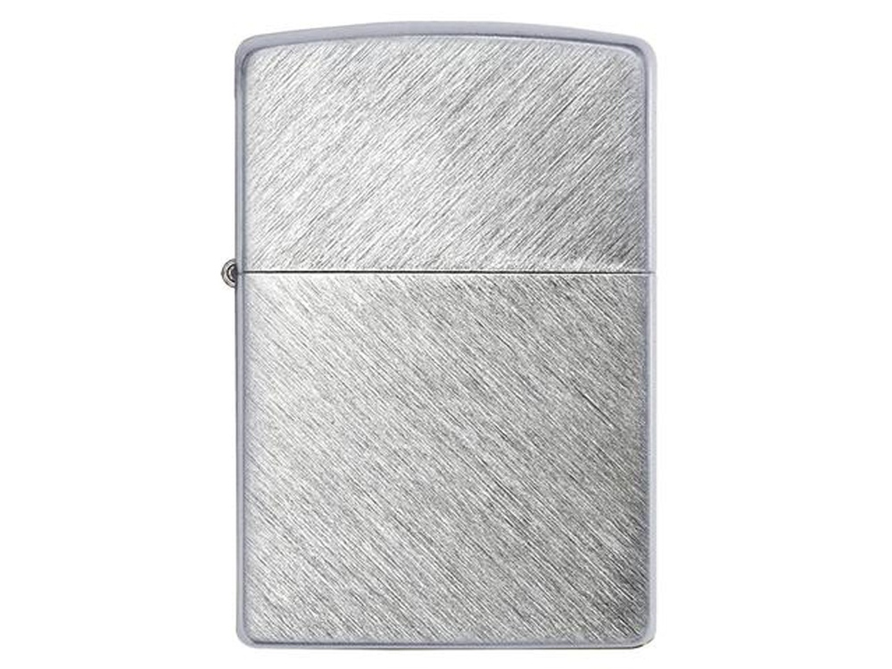 Зажигалка ZIPPO с покрытием Herringbone Sweep, латунь/сталь, серебристая, матовая, 38x13x57 мм