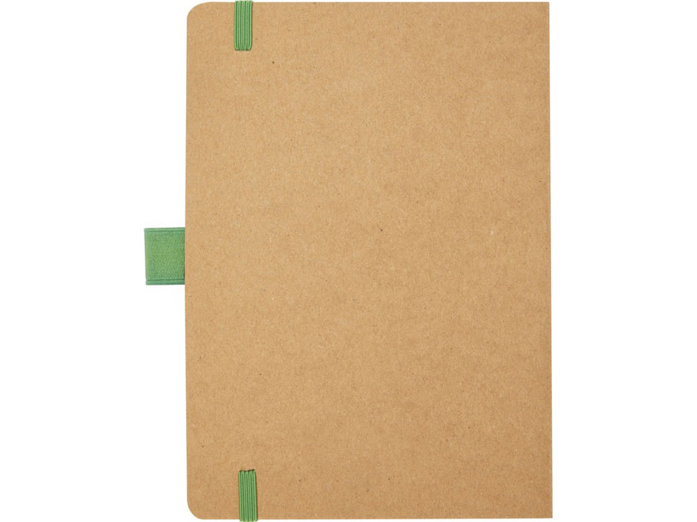 Блокнот Berk формата из переработанной бумаги, зеленый