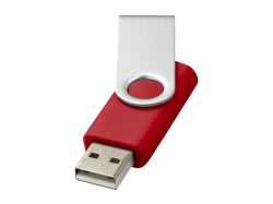 Флеш-карта Rotate USB 2.0 на 2 Гб, красный