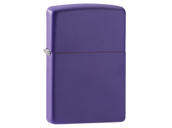 Зажигалка ZIPPO Classic с покрытием Purple Matte, латунь/сталь, фиолетовая, матовая, 38x13x57 мм