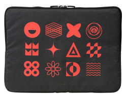 RIVACASE 7705 black ECO чехол для ноутбука 15.6 / 12 (термотрансфер)