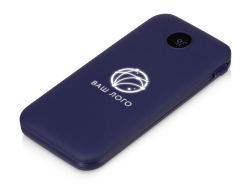 Внешний беспроводной аккумулятор с подсветкой лого Astro, 10000 mAh, темно-синий (Р)