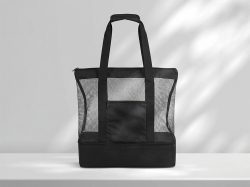 Сумка для шопинга и пляжа Coolmesh с изотермическим отделением внизу, черный