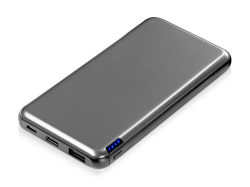Внешний аккумулятор Forge v.2, металл, 10000mah, серый
