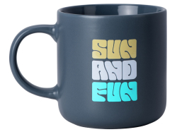 Кружка матовая Rita, 410мл, антрацит (тампопечать)