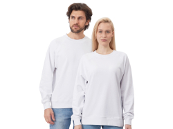 Свитшот оверсайз с рукавом реглан Belgrade, унисекс, белый