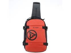 Рюкзак на одно плечо TORBER Xtreme, оранжевый/чёрный, 20 х 8 х 31 см, 5л