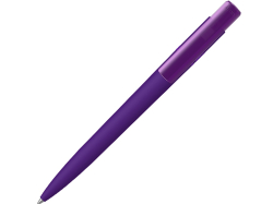 Шариковая ручка RECYCLED PET PEN PRO K transparent GUM soft-touch, фиолетовый