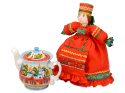 Набор Кремлевский: кукла на чайник, чай травяной