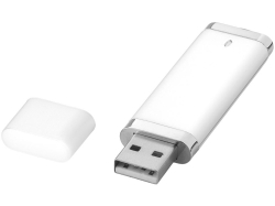 Флеш-карта Flat USB 2.0 на 4 Гб, белый