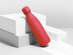 Вакуумная термобутылка Vacuum bottle C1, soft touch, 500 мл, красный