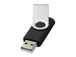 Флеш-карта Rotate USB 2.0 на 2 Гб, черный