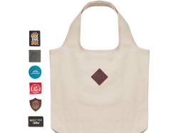 Сумка Revest из переработанного хлопка, натуральный с патчем