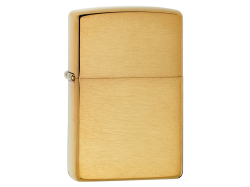 Зажигалка ZIPPO Armor™ с покрытием Brushed Brass, латунь/сталь, золотистая, матовая, 38x13x57 мм