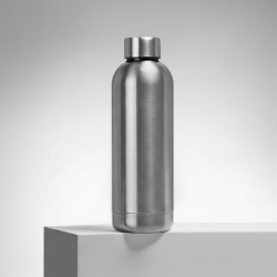 Вакуумная термобутылка Cask Waterline, 500 мл, серебристый глянцевый (P)