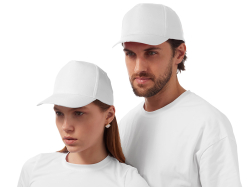 Бейсболка Poly 5-ти панельная 120 гр, белый