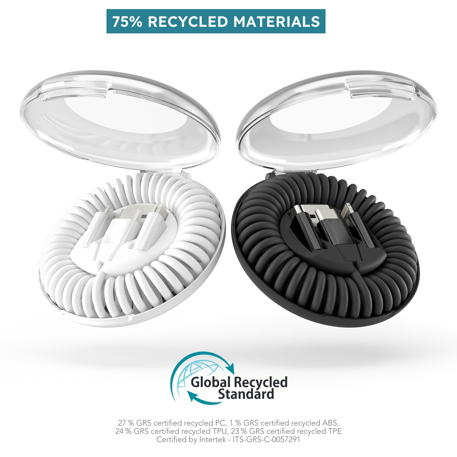 Кабель VONMAHLEN allroundo eco 6 в 1 с быстрой зарядкой, 90 см