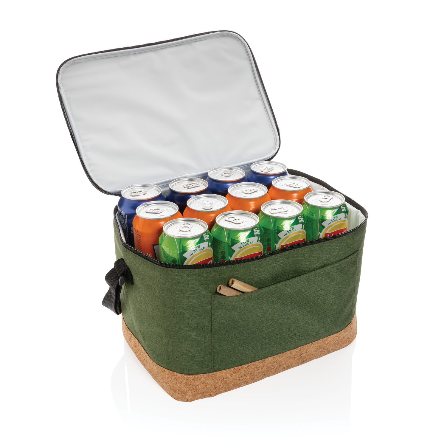 Двухцветная сумка-холодильник Impact XL из RPET AWARE и натуральной пробки