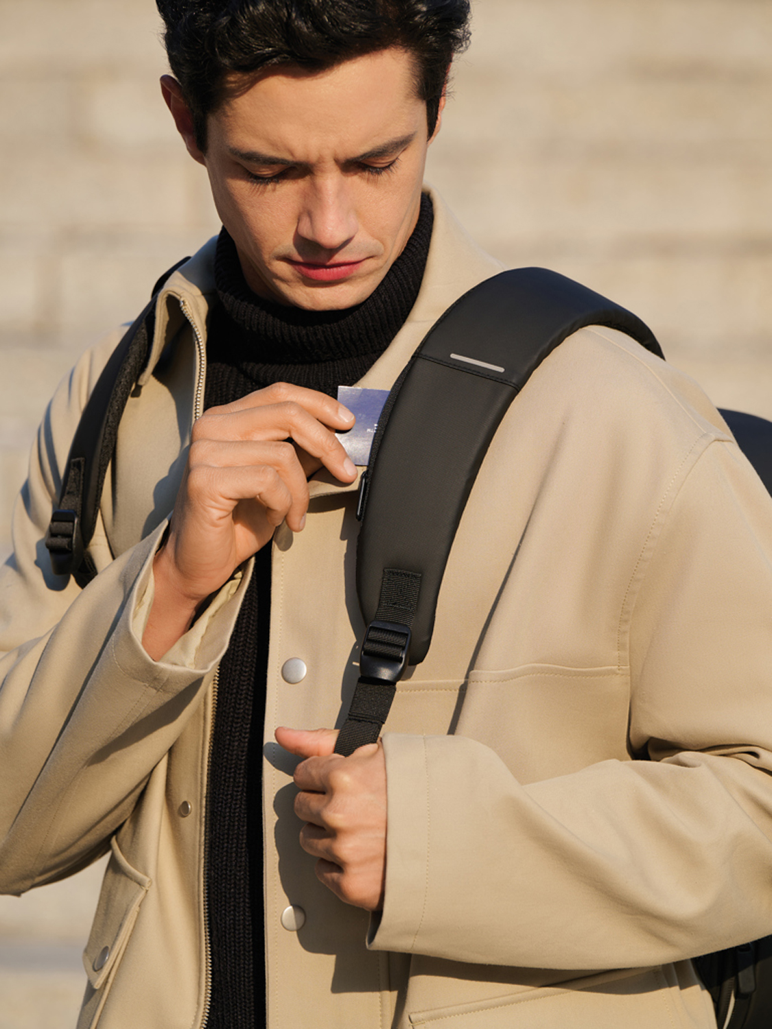 Антикражный рюкзак Bobby Edge из rPET AWARE, 16