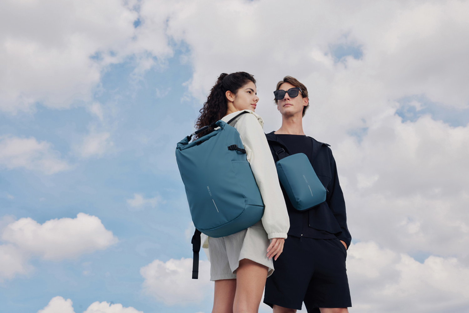 Антикражный рюкзак Urban Sling, голубой