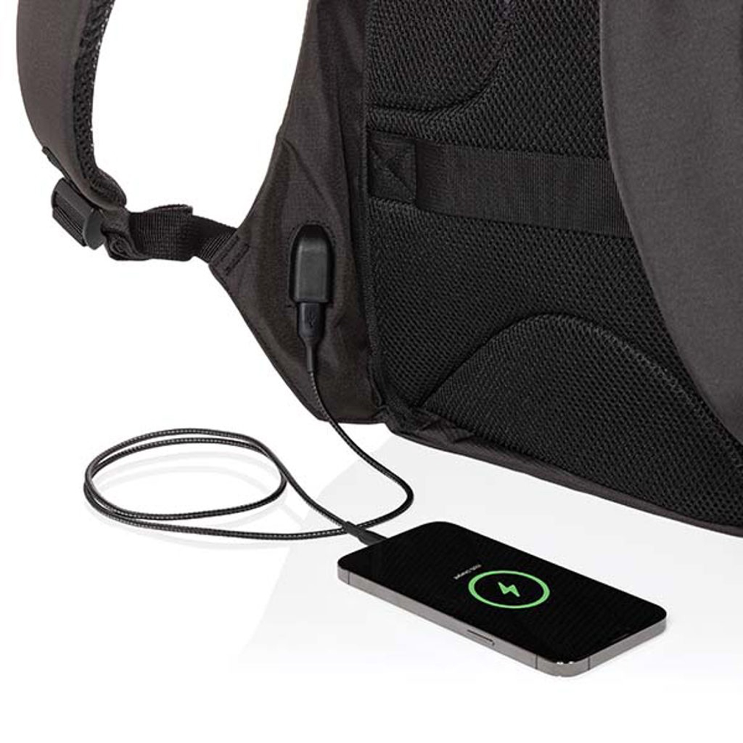 Антикражный рюкзак для ноутбука Swiss Peak из rPET AWARE, 15,6