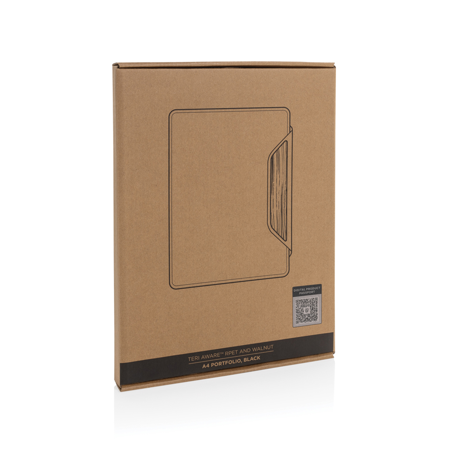 Органайзер Teri из rPET AWARE и орехового дерева, A4