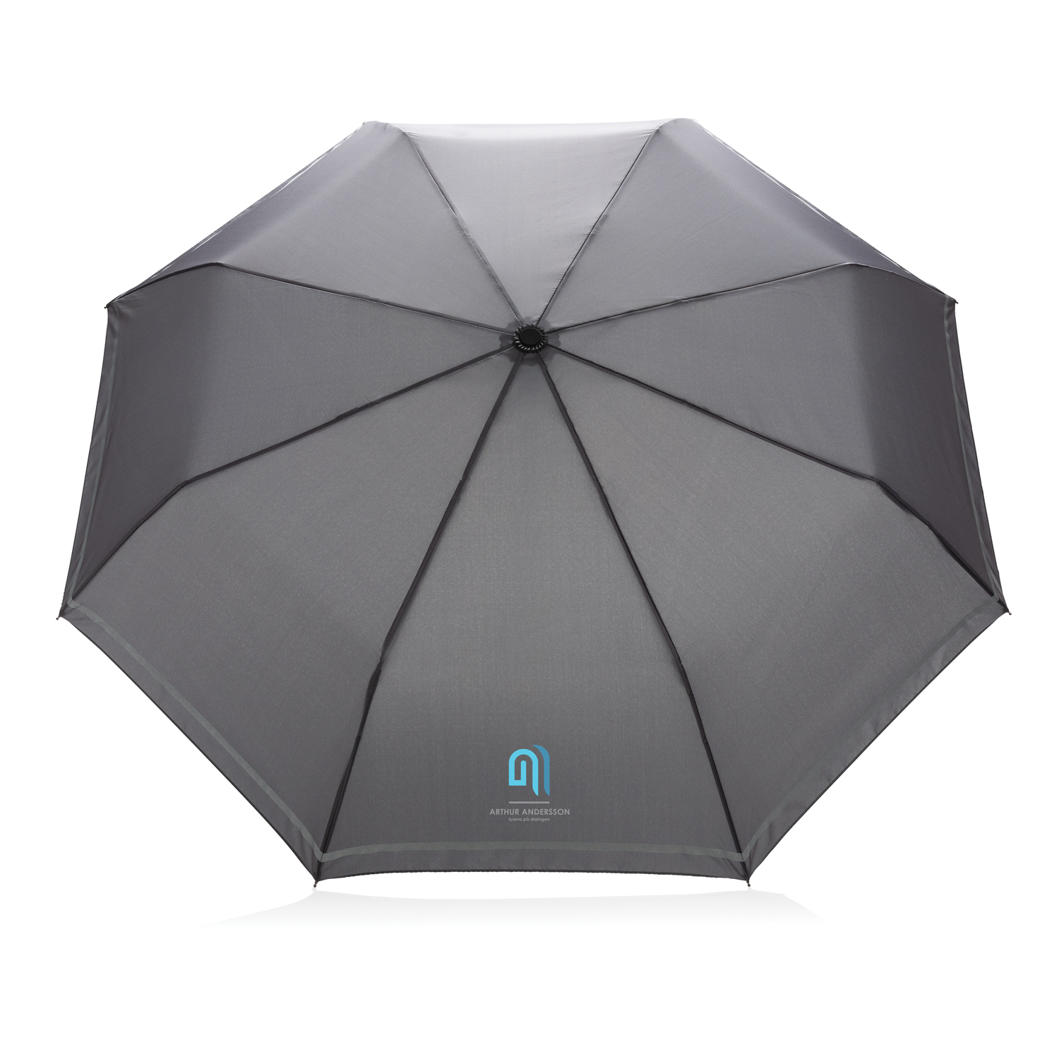 Компактный зонт Impact из RPET AWARE со светоотражающей полосой, d96 см