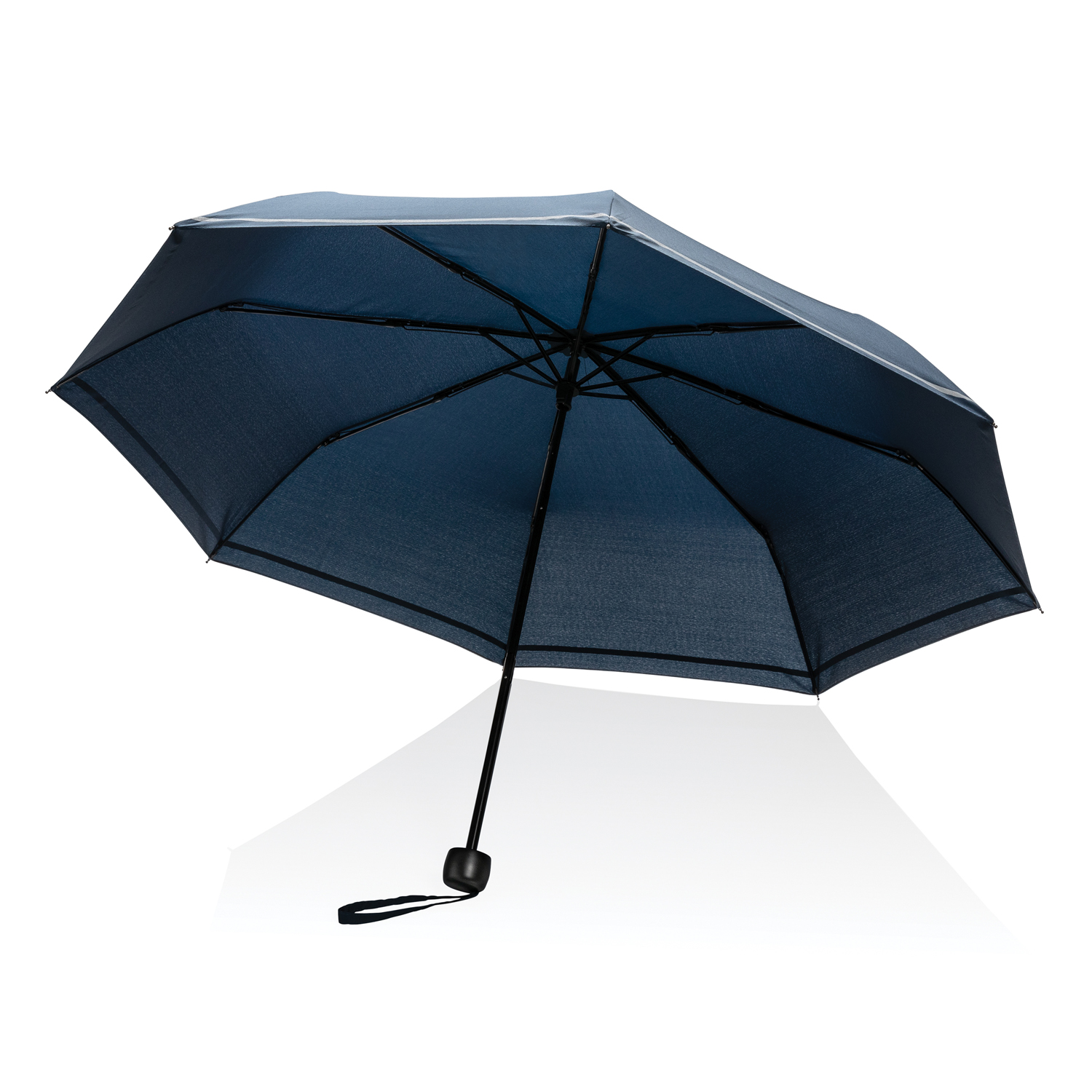 Компактный зонт Impact из RPET AWARE со светоотражающей полосой, d96 см