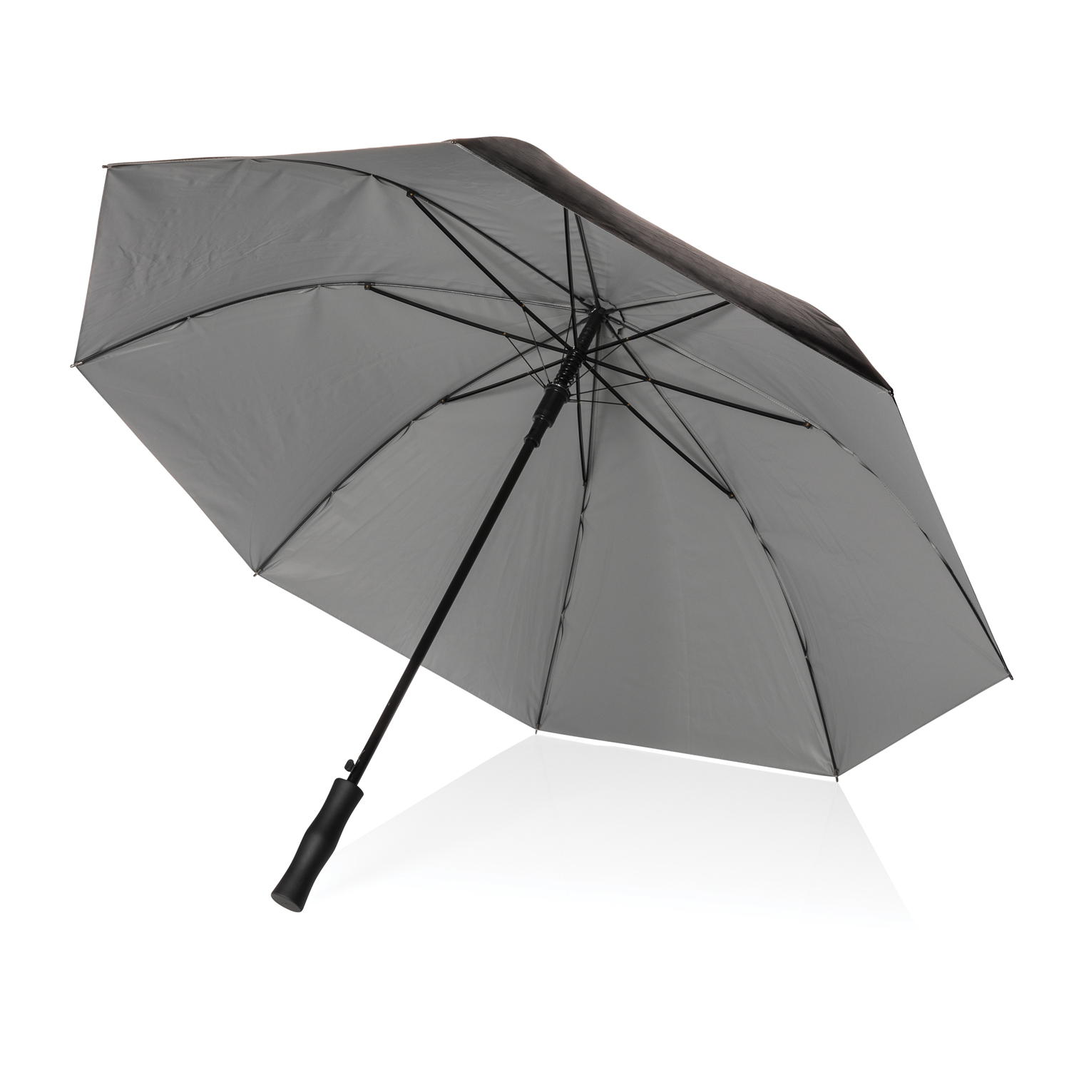 Двухцветный плотный зонт Impact из RPET AWARE с автоматическим открыванием, d120 см