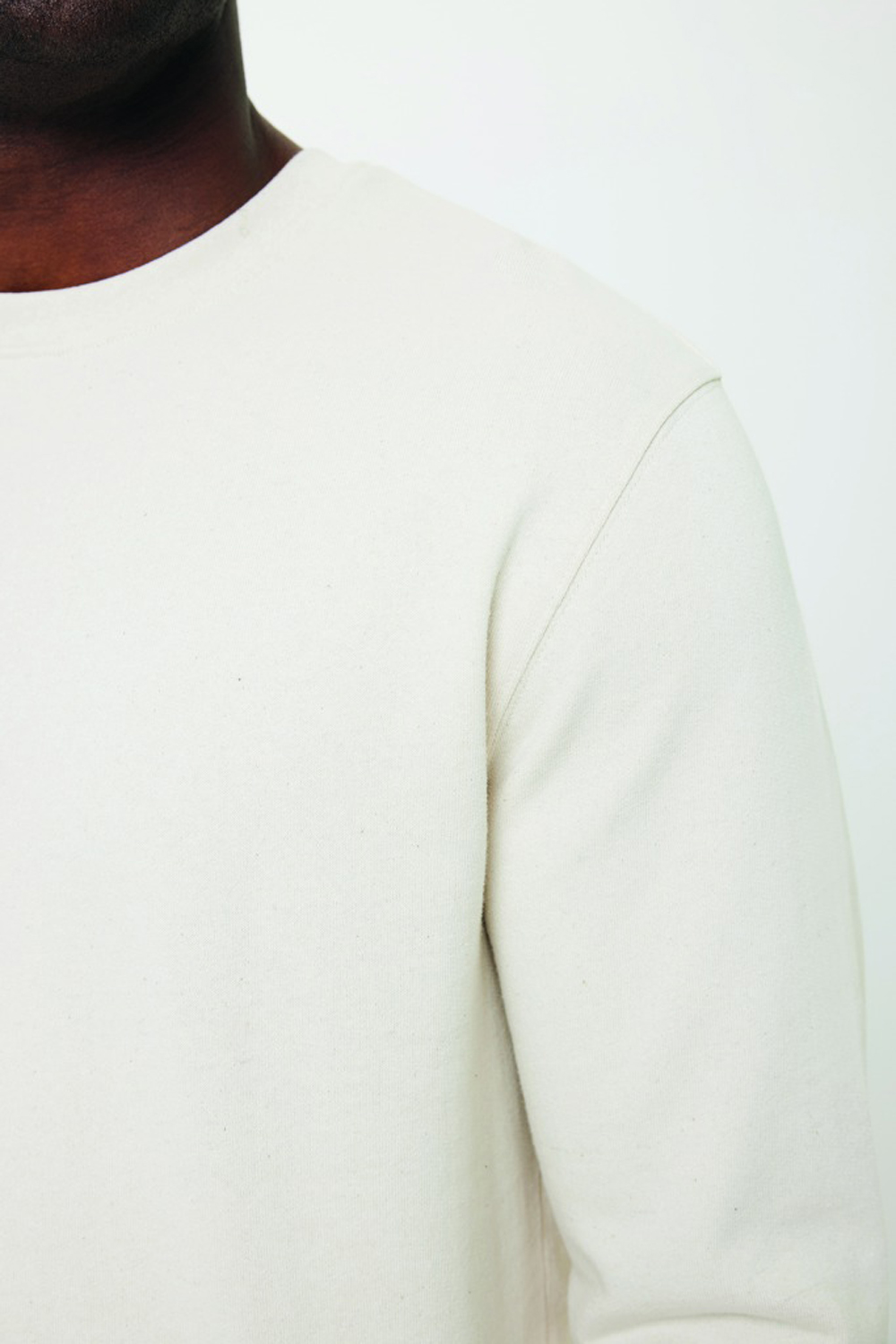 Свитшот Iqoniq Denali из переработанного неокрашенного хлопка, унисекс, 340 г/м