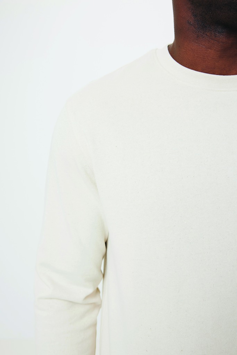 Свитшот Iqoniq Denali из переработанного неокрашенного хлопка, унисекс, 340 г/м