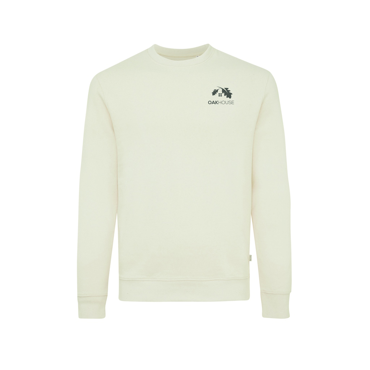 Свитшот Iqoniq Denali из переработанного неокрашенного хлопка, унисекс, 340 г/м