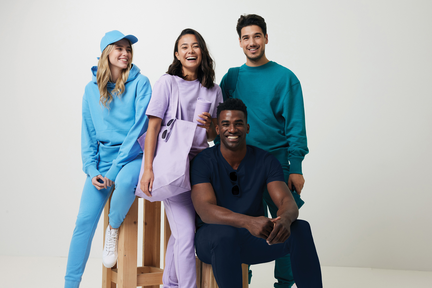 Свитшот Iqoniq Kruger из переработанного хлопка, свободный крой, унисекс, 340 г/м