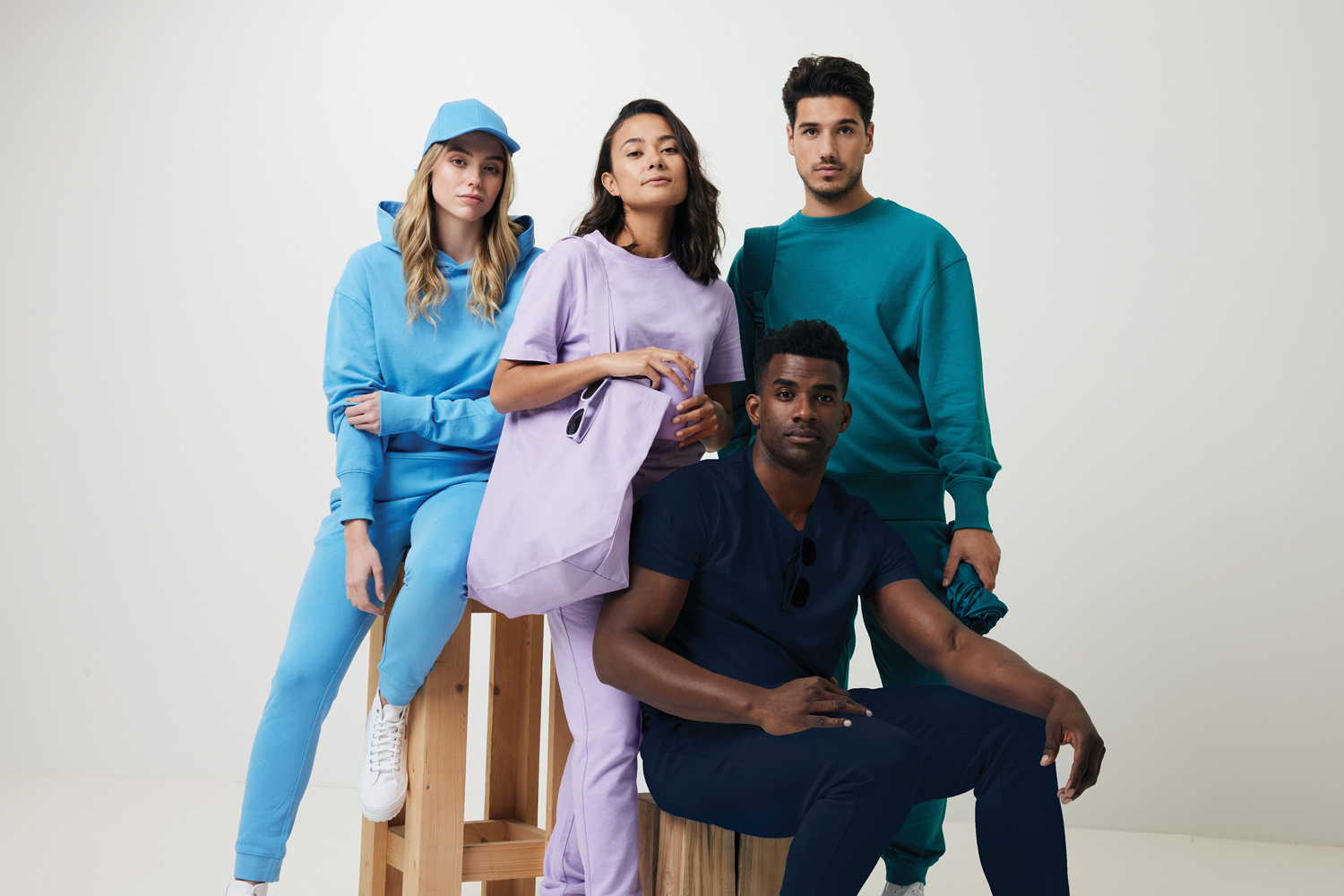 Свитшот Iqoniq Kruger из переработанного хлопка, свободный крой, унисекс, 340 г/м