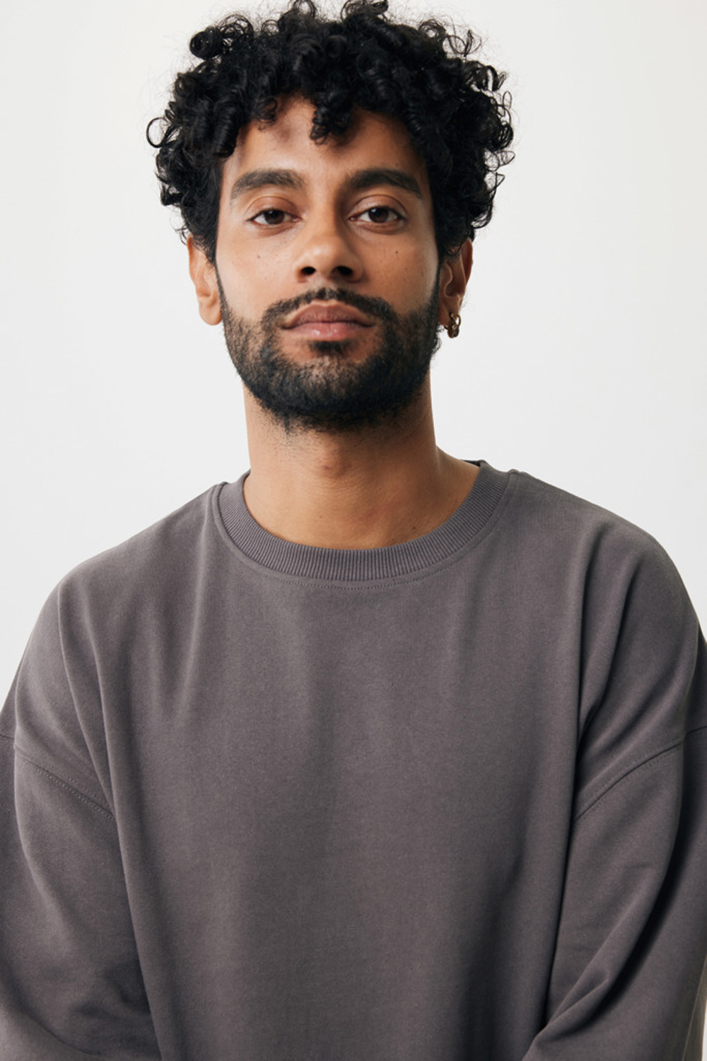 Свитшот Iqoniq Kruger из переработанного хлопка, свободный крой, унисекс, 340 г/м