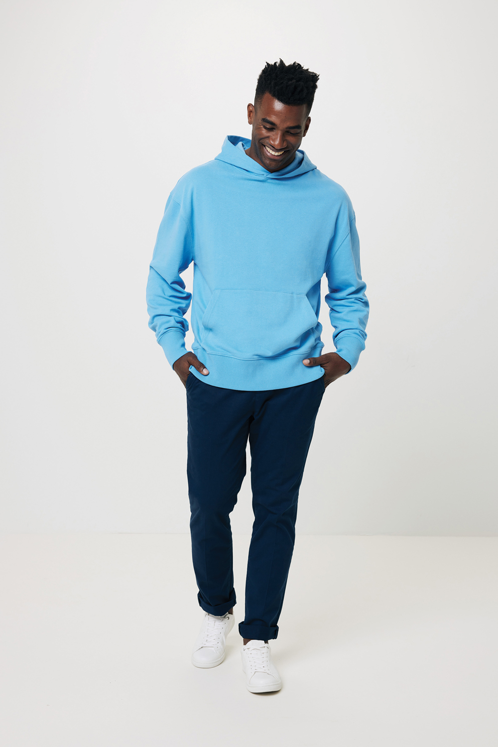 Худи Iqoniq Yoho из переработанного хлопка, свободный крой, унисекс, 340 г/м