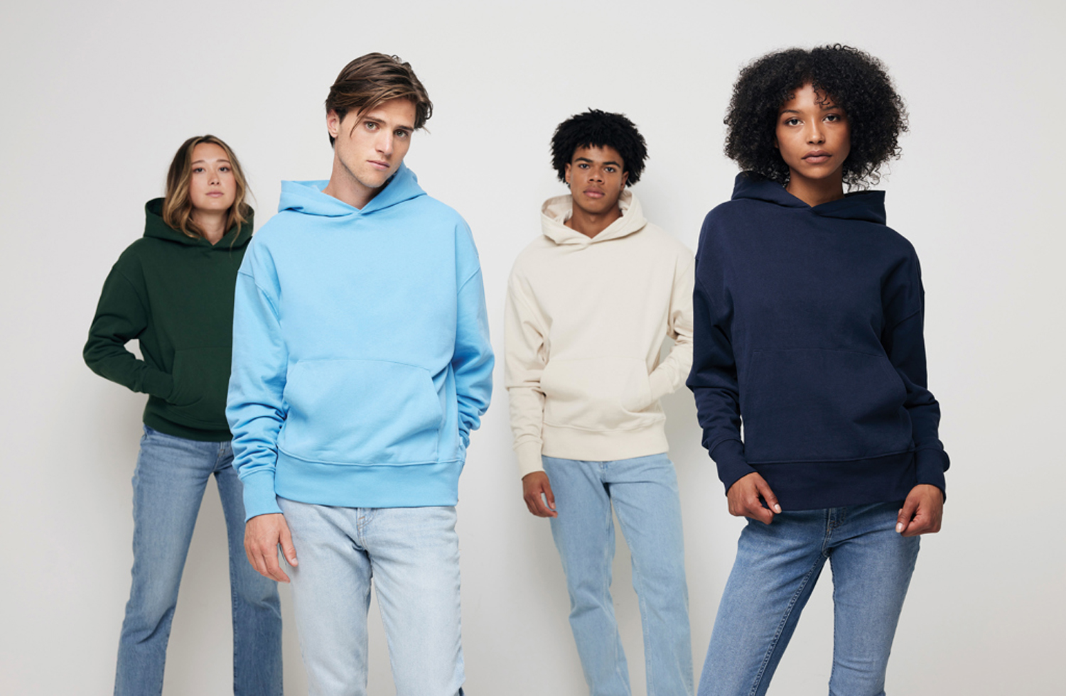 Худи Iqoniq Yoho из переработанного хлопка, свободный крой, унисекс, 340 г/м